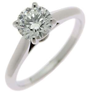 CARTIER Authentic Silver Diamond 1895 Ring #48